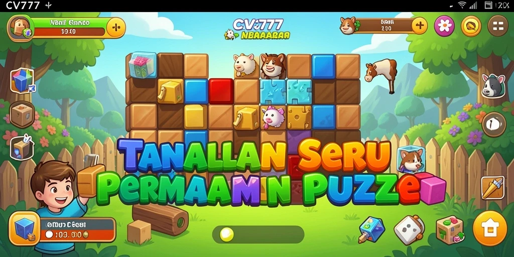 Tampilan seru dari permainan Puzzle CV777 dengan berbagai tantangan.