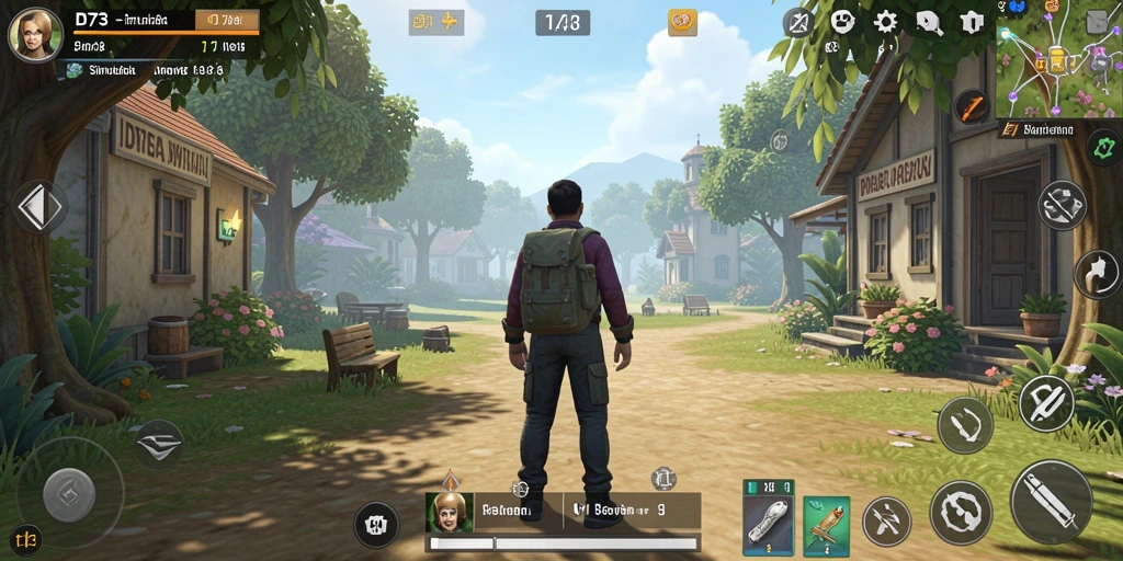 Tampilan gameplay D73 yang menarik dan interaktif dalam simulasi kehidupan.