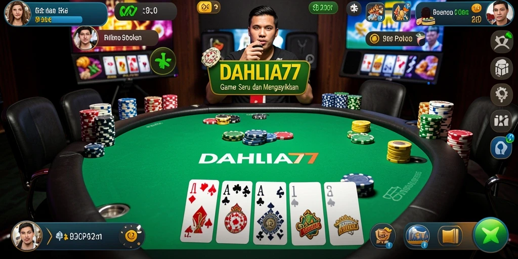 Tampilan gameplay seru dan menantang di DAHLIA77.