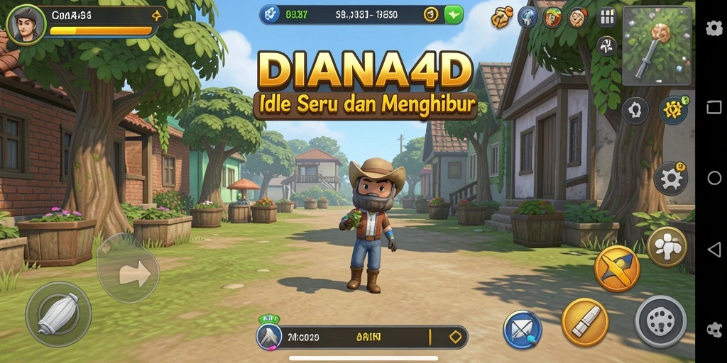 Tampilan gameplay DIANA4D yang seru dan menawan.