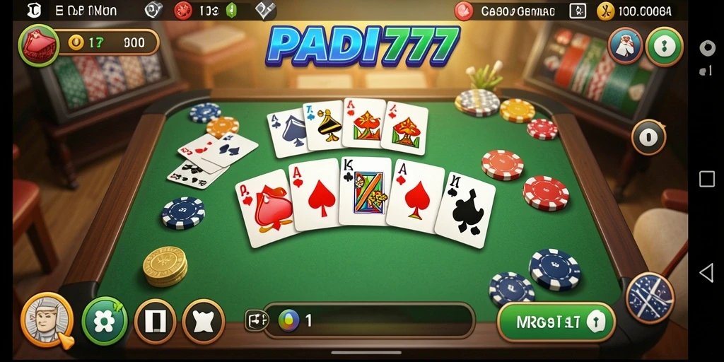 Screenshot gameplay PADI777 yang seru saat bermain Gaple.