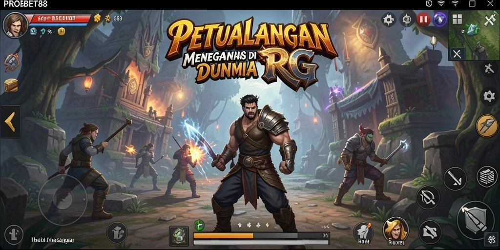 Tampilan gameplay RPG yang mendebarkan di PROBET88.