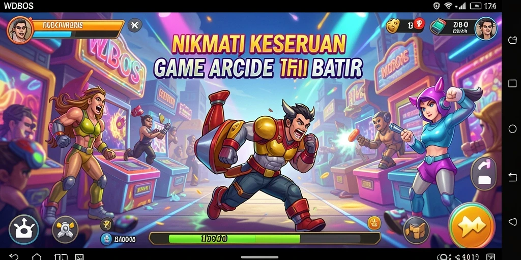 Gameplay WDBOS menampilkan aksi seru dalam game Arcade.