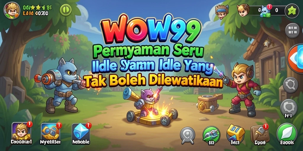 Tampilan gameplay WOW99 yang menarik dalam genre Idle.
