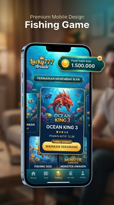 Tampilan antarmuka aplikasi lucky777 yang sederhana dan mudah dinavigasi.